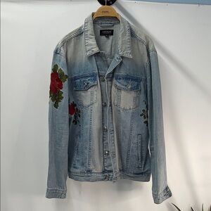 PACSUN EMBROIDERED DENIM JACKET FTL-03-124